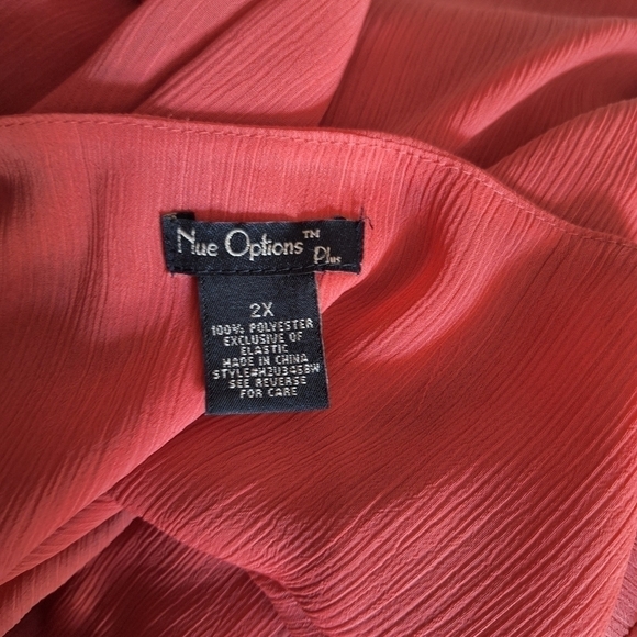 Nue options plus ruffled tank top size 2X - Picture 5 of 5